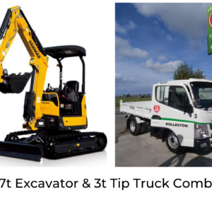 1.7ton Excavator and 3ton Tip Truck Combo